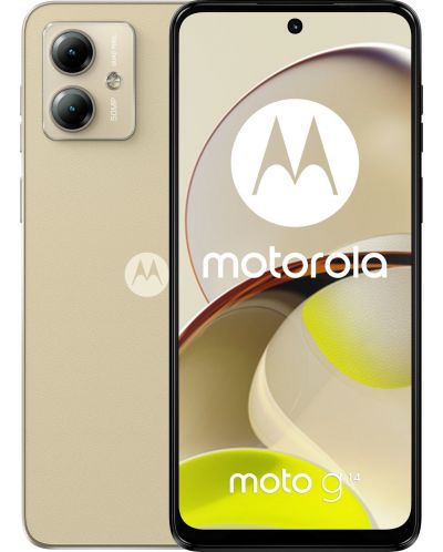 Смартфон Motorola - Moto G14, 6.5'', 4GB/128GB, Butter Cream - 1