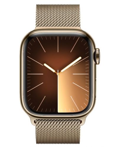 Смарт часовник Apple - Watch S9, GPS + Cellular, 45mm, Gold Milanese Loop - 2