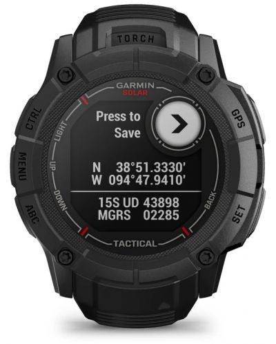 Смарт часовник Garmin - Instinct 2X Solar Tactical, 50mm, 1.1'', черен - 6