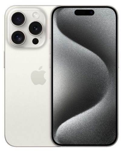 Смартфон Apple - iPhone 15 Pro, 6.1'', 1TB, White Titanium - 1