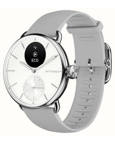 Смарт часовник Withings - Scanwatch 2, 38mm, бял - 1