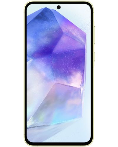 Смартфон Samsung Galaxy A55 5G, 8GB/256GB, жълт + Смарт гривна Galaxy Fit3, сива - 3