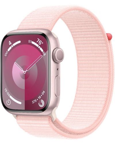 Смарт часовник Apple - Watch S9, 45mm, 1.9'', Light Pink Sport Loop - 2