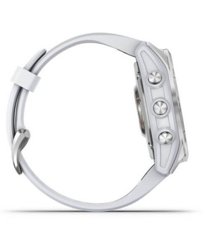 Смарт часовник Garmin - fenix 7S, 42mm, сребрист/бял - 5