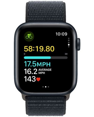 Смарт часовник Apple - Watch SE2 v2 Cellular, 44mm, Midnight Loop - 3