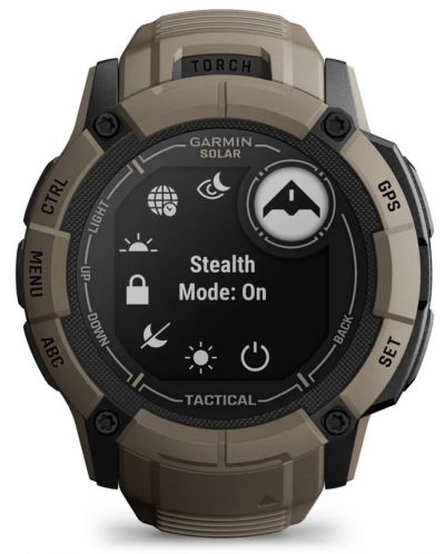 Смарт часовник Garmin - Instinct 2X Solar Tactical, 50mm, 1.1'', кафяв - 3