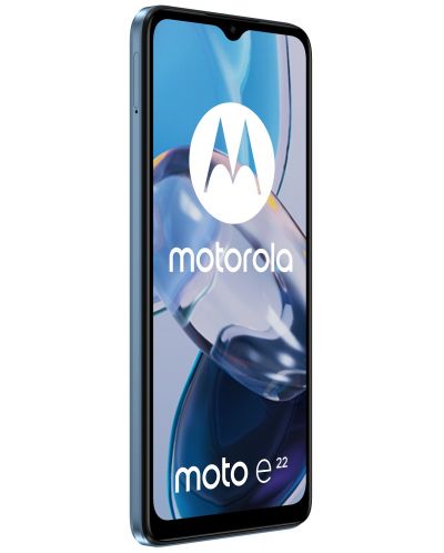 Смартфон Motorola - Moto E22, 6.5", 4/64GB, Cristal Blue - 3