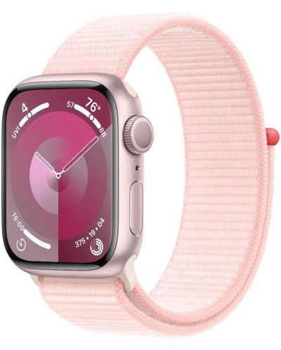 Смарт часовник Apple - Watch S9, 41mm, 1.69'', Light Pink Sport Loop - 2