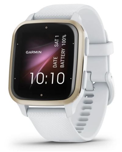 Смарт часовник Garmin - Venu SQ2, 1.41'', Cream Gold/White - 2