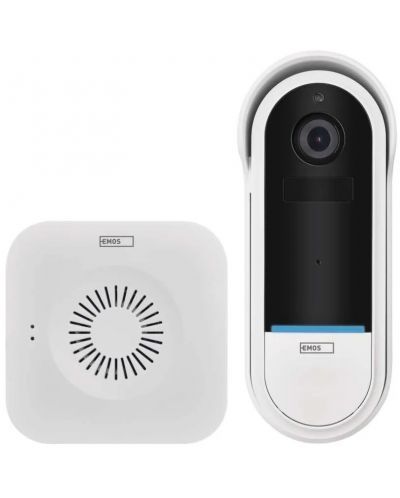 Смарт видео звънец Emos - GoSmart, IP-15S/H4032, Wi-Fi, бял - 1