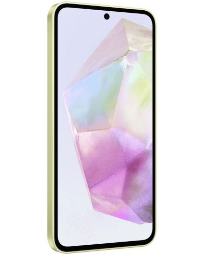 Смартфон Samsung Galaxy A35 5G, 8GB/256GB, жълт + Смарт гривна Galaxy Fit3, сива - 4