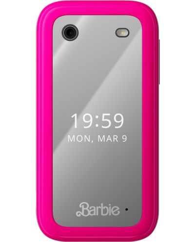 Мобилен телефон HMD - Barbie, 2.8''/1.77'', 64MB/128MB, розов - 3