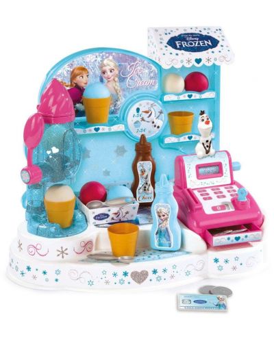Детска играчка Smoby Frozen - Магазин за сладолед, с аксесоари - 1