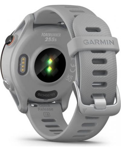 Смарт часовник Garmin - Forerunner 255S, 41mm, Powder Grey - 5