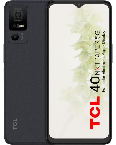 Смартфон TCL - 40 NXTPAPER 5G, 6.6'', 6GB/256GB, черен - 1