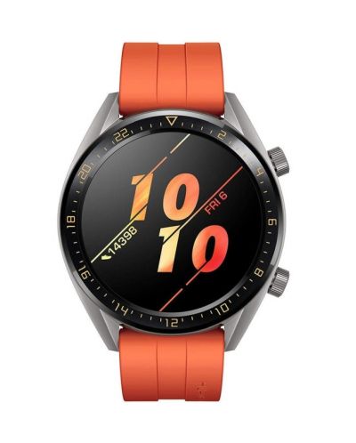 Смарт часовник Huawei - GT FTN-B19R, 1.39, оранжев - 1