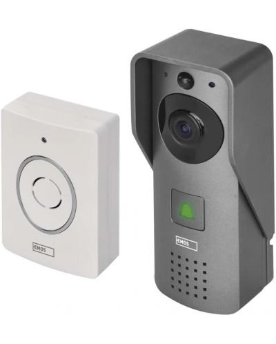 Смарт видео звънец Emos - GoSmart, IP-09C/H4031, Wi-Fi, сив - 2