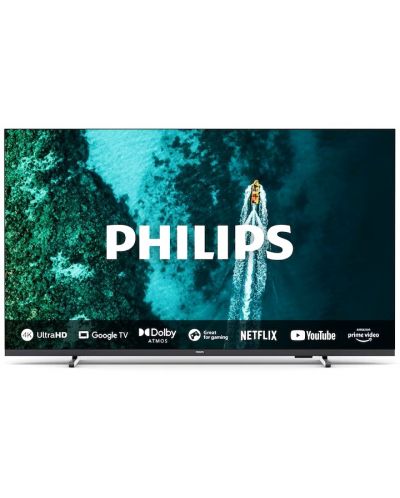 Смарт телевизор Philips - 55PUS7409/12, 55'', LED, 4K, черен - 1