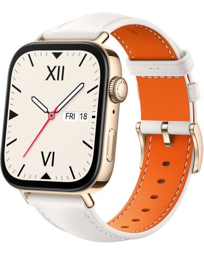 Смарт часовник Huawei - Watch Fit 3, 1.82'', Leather Sky White - 3