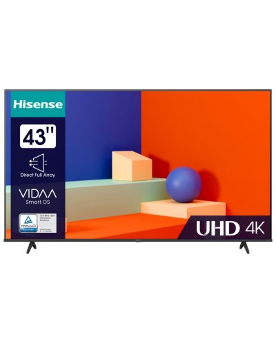 Смарт телевизор Hisense - A6K, 43'', DLED, 4K, черен - 2