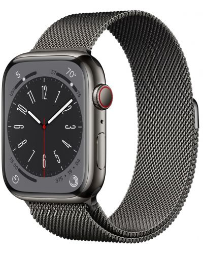 Смарт часовник Apple - Watch S8, Cellular, 45mm, Graphite - 2