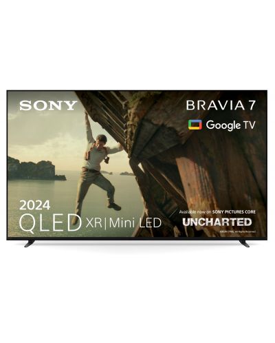 Смарт телевизор Sony - BRAVIA 7 K-75XR70, 75'', QLED, 4K, сив - 1