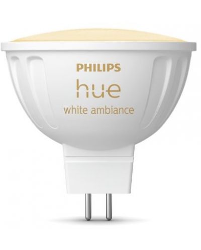 Смарт крушка Philips - Hue White Ambiance, 5.1W, GU5.3, MR16, dimmer - 2