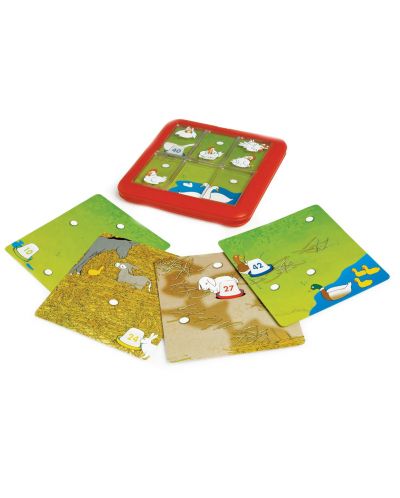 Детска логическа игра Smart Games Compact - Размести кокошките - 3
