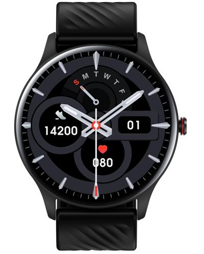 Смарт часовник Xmart - AM1127B, 44 mm, 1.43'', черен - 1