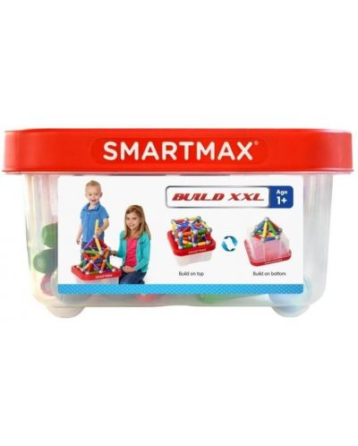 Магнитен конструктор Smart Games Smartmax - Build XXL, 70 части - 1