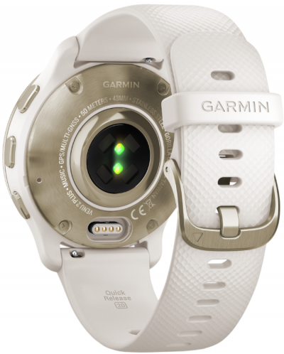 Смарт часовник Garmin - Venu 2 Plus, 43mm, White - 4
