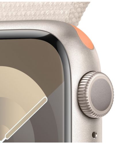 Смарт часовник Apple - Watch S9, 41mm, 1.69'', Starlight Sport Loop - 3