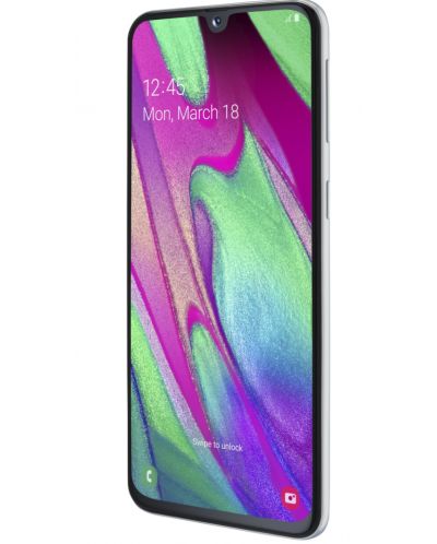 Смартфон Samsung Galaxy A40 - 5.9, 64GB, бял - 3