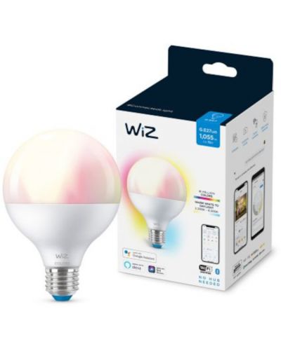 Смарт крушка WiZ - LED, 11W, G95, E27, RGB - 2