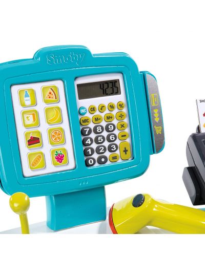 Детска играчка Smoby - Касов апарат, с аксесоари, син - 5