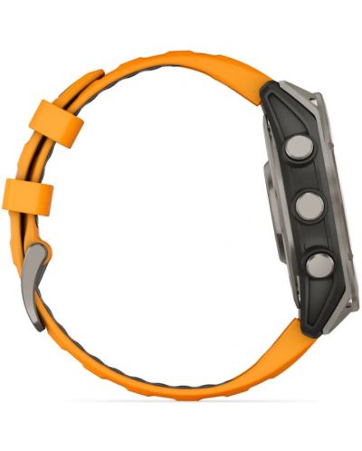 Смарт часовник Garmin - fēnix 8 Sapphire, 47 mm, 1.4'', Orange/Graphite - 7