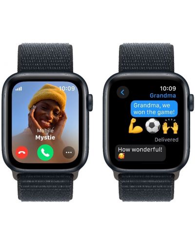 Смарт часовник Apple - Watch SE2 v2 Cellular, 44mm, Midnight Loop - 4