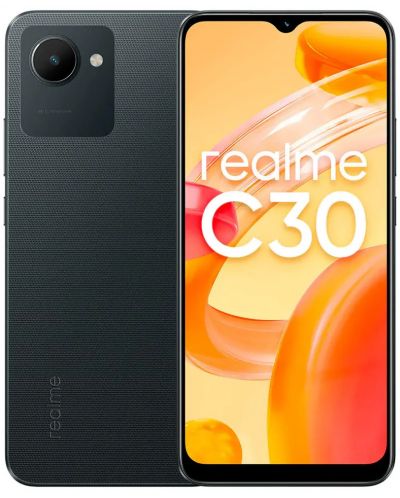 Смартфон Realme - C30, 6.5", 3/32GB, черен - 1