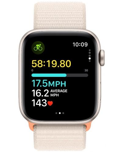 Смарт часовник Apple - Watch SE2 v2 Cellular, 44mm, Starlight Loop - 3
