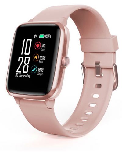 Смарт часовник HAMA - Fit Watch 5910, 1.3" LCD тъч, GPS, розов - 1