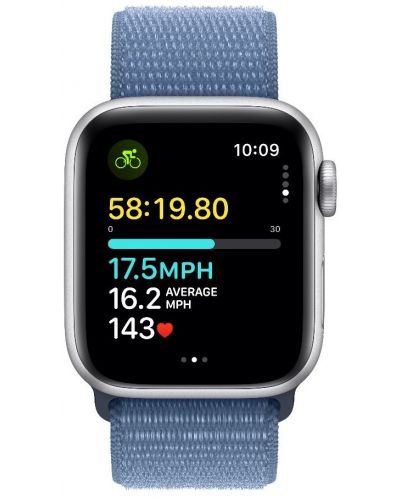 Смарт часовник Apple - Watch SE2 v2, 40mm, Winter Blue Loop - 3