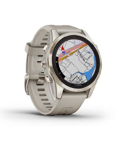 Смарт часовник Garmin - fēnix 7S Pro Sapphire Solar, 42mm, 1.2'', златист - 5