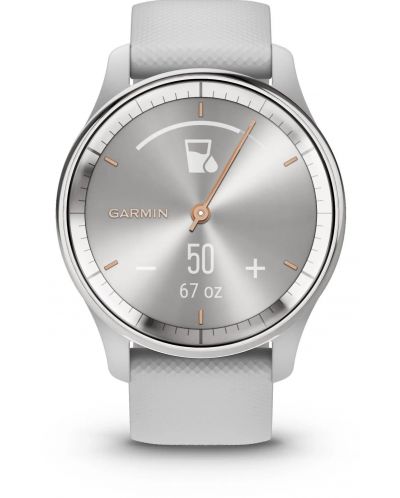 Смарт часовник Garmin - vivomove Trend, 40mm, 1.01'', Mist Grey Silicone - 1