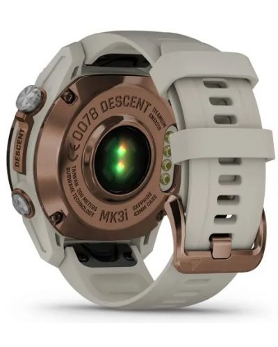 Смарт часовник Garmin - Descent MK3i, 43 mm, 1.2'', Silicone Bronze - 8