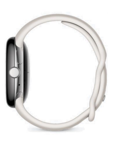 Смарт часовник Google - Pixel Watch, 41mm, 1.4'', Wi-Fi, Silver/White - 4
