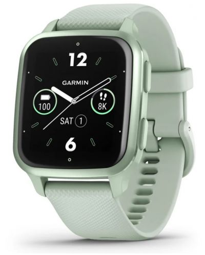 Смарт часовник Garmin - Venu SQ2, 1.41'', Cool Mint - 2