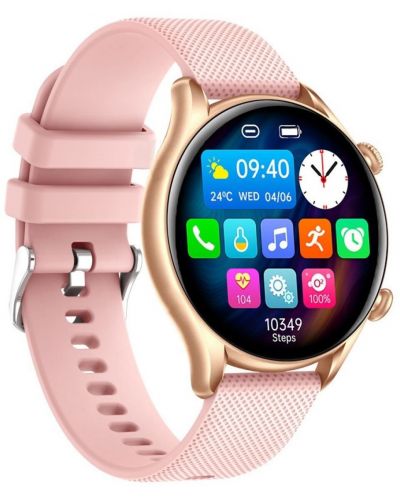 Смарт часовник myPhone - Watch EL, 45mm, 1.32'', златист - 3
