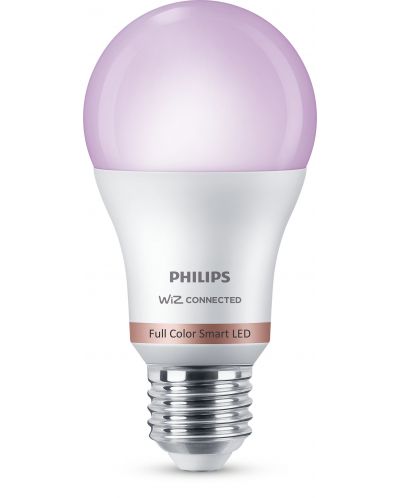Смарт крушка Philips -  Smart WiZ Led, 8W, E27, A60, RGB, dimmer - 1