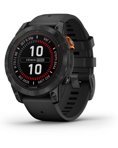 Смарт часовник Garmin - fēnix 7 Pro Solar, 47mm, 1.3'', черен - 5