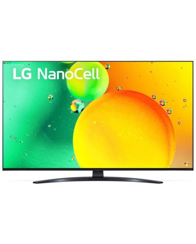 Смарт телевизор LG - 50NANO763QA, 50'', Real 4K HDR Smart Nano Cell TV, AirPlay, Black - 1